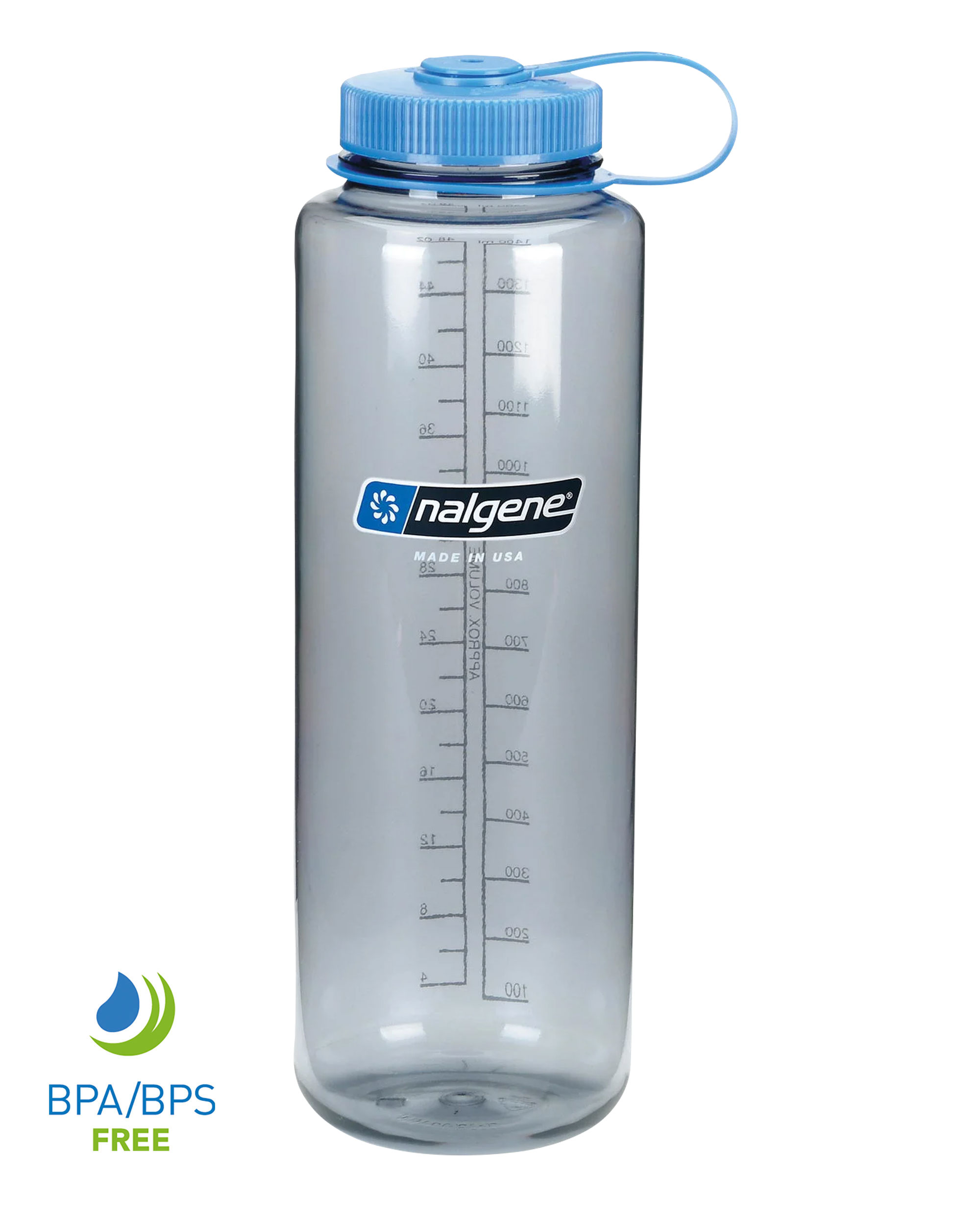 Nalgene Flasche Weithals 1.5 Liter "Sustain" Grau/Blau